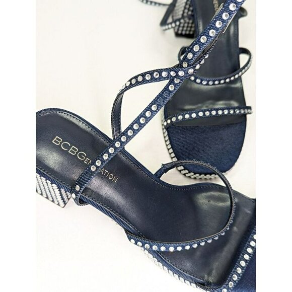 BCBGeneration Lissena-2 Women's Rhinestones Platform Sandals Size 9 MSRP $109 - Picture 5 of 8